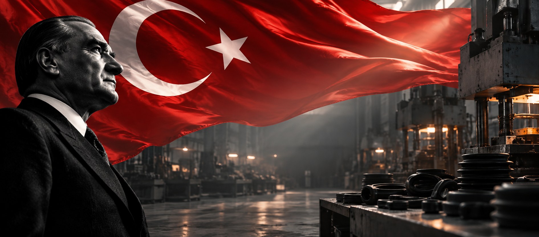 Türk bayrağı, Atatürk portresi ve üretim alanı